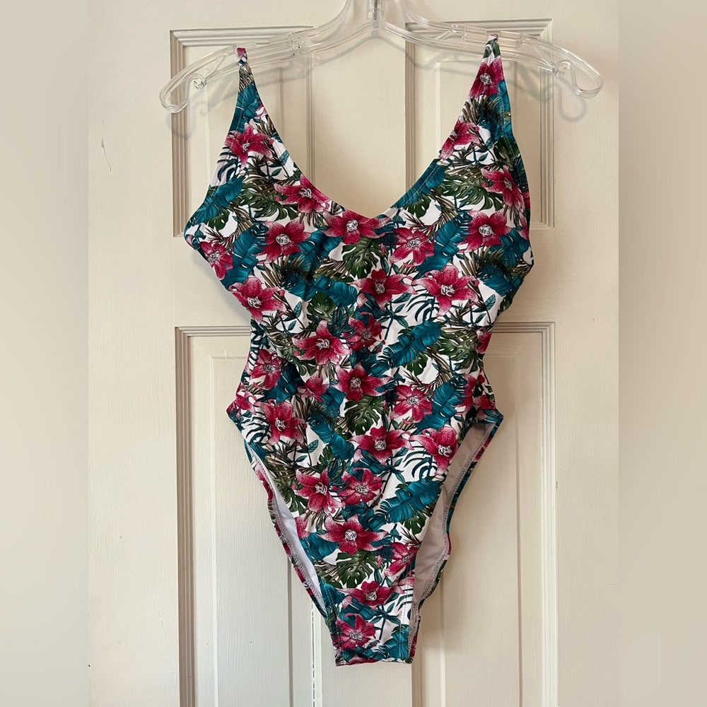 BlackMilk Tiger lilies One-Piece Swimsuit, Excellent condition